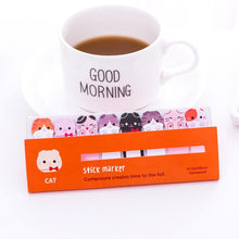 1pcs Kawaii Stationery Memo Pad Bookmarks Creative Cute Animal Sticky Notes School Supplies Paper Stickers