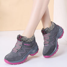 PINSEN New 2019 Women Snow Boots High Quality Winter Warm Push Ankle Boots Women Platform Female Wedge Waterproof Botas Mujer